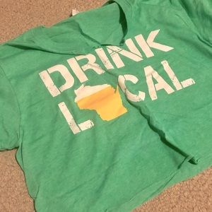 WI Drink Local Cropped T-Shirt